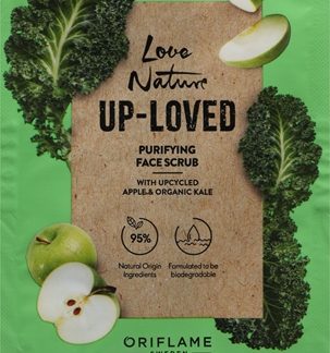 OriflameLove Nature Up-Loved Upcycled Apple & Organic Kale esfoliante detergente viso10 ml