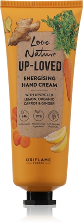 OriflameLove Nature Up-Loved Upcycled Lemon & Organic Carrot & Ginger crema idratante mani 75 ml