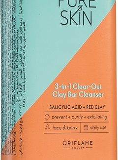 OriflamePure Skin sapone detergente con argilla per viso e corpo 75 g