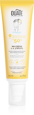 OUATEMy 1,2,3 Sunscreen SPF 50+ for Face and Body crema protettiva abbronzante per viso e corpo SPF 50+ 125 ml