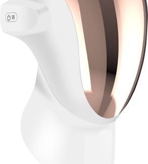 PALSAR7Professional LED Mask White Gold maschera perfezionatrice a LED per viso e collo confezione regalo 1 pz
