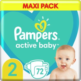 PampersActive Baby Size 2 pannolino monouso 4-8 kg 72 pz