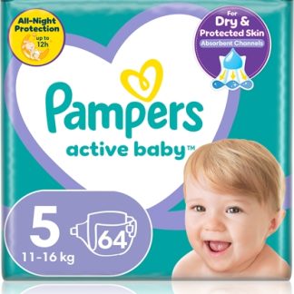 PampersActive Baby Size 5 pannolino monouso 11-16 kg 64 pz