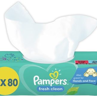 PampersFresh Clean salviette detergenti umidificate per bambini per pelli sensibili 4x80 pz