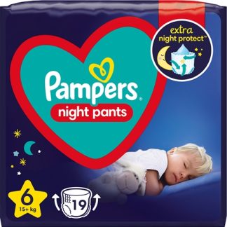 PampersNight Pants Size 6 pannolini a mutandina usa e getta per la notte 15+ kg 19 pz