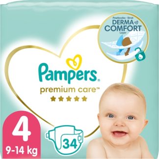 PampersPremium Care Size 4 pannolino monouso 9-14 kg 34 pz