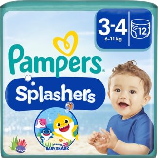 PampersSplashers 3-4 pannolini a costume usa e getta 6-11 kg 12 pz
