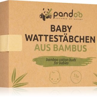 PandooBamboo Cotton Buds for Babies bastoncini cotonati per bambini 55 pz