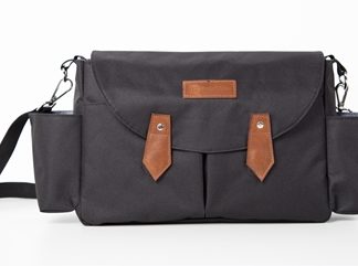 Petite&MarsSara Black Brown borsa per il cambio del pannolino 40 x 23 x 10 cm 1 pz