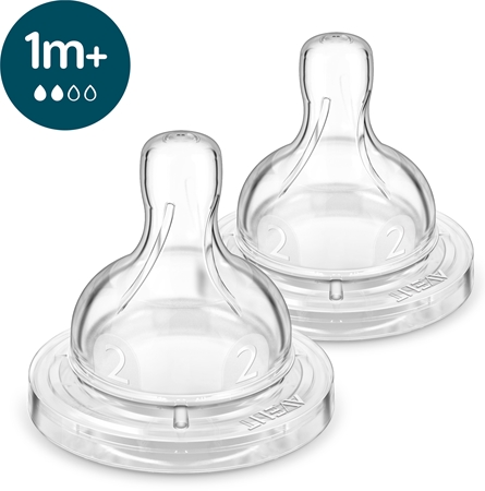 Philips AventAnti-colic Flow 2 tettarella per biberon anti-colic 1 m+ Slow Flow 2 pz