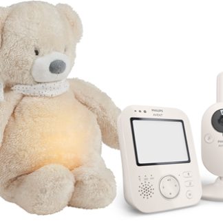 Philips AventBaby Monitor SCD891/26+NATTOUSleepy Bear Beige confezione regalo per bebè 0 m+