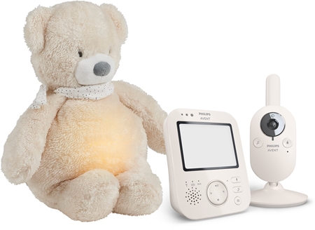 Philips AventBaby Monitor SCD891/26+NATTOUSleepy Bear Beige confezione regalo per bebè 0 m+
