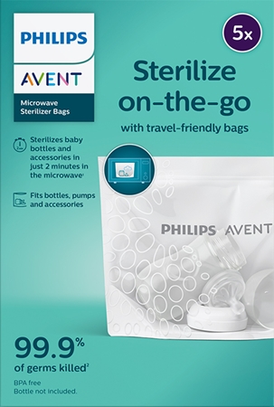 Philips AventSterilize on-the-go sacchetti sterilizzanti per il forno a microonde 5 pz