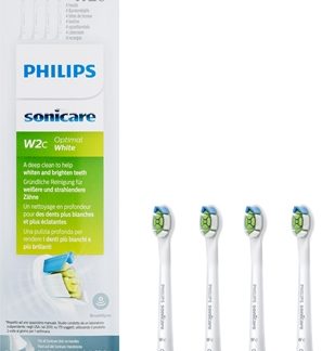 PhilipsSonicare Optimal White Compact HX6074/27 testine di ricambio per spazzolino mini 4 pz