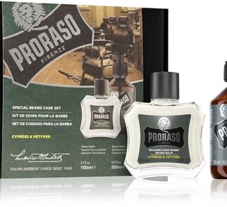 ProrasoSet Beard Classic confezione regalo per uomo Cypress and Vetyver