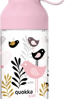 QuokkaIce Kids bottiglia con laccetto Birds 430 ml