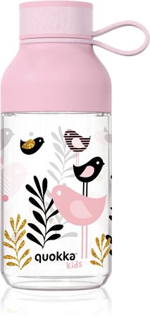 QuokkaIce Kids bottiglia con laccetto Birds 430 ml