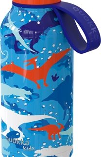 QuokkaSolid Kids thermos con laccetto Dinosaur 330 ml