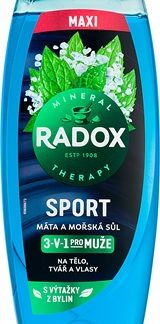 RadoxMineral Therapy gel doccia per uomo maxi Mint & Sea Salt 450 ml