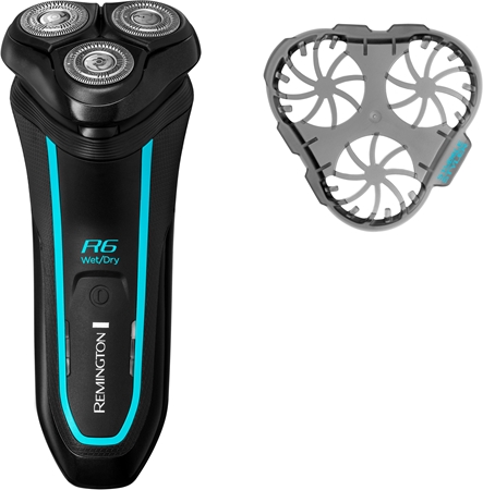 RemingtonR6 Style Series Aqua Rotary Shaver rasoio elettrico da viaggio per uomo 1 pz