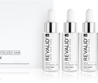 RevalidHair Tonic lozione tonica energizzante alla caffeina per stimolare la crescita dei capelli 4x30 ml