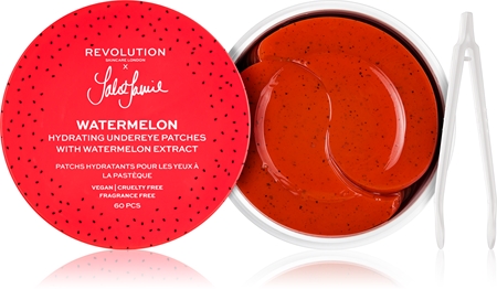 Revolution SkincareX Jake-Jamie Watermelon maschera idrogel contorno occhi illuminante e idratante60 pz