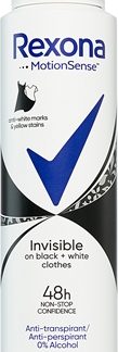 RexonaInvisible on Black + White Clothes Antiperspirant antitraspirante in spray (48h) 150 ml