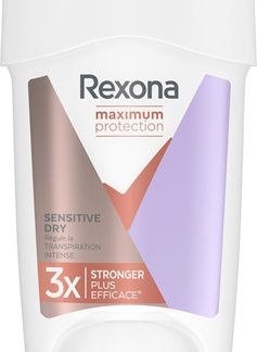 RexonaMaximum Protection Antiperspirant antitraspirante in crema contro la sudorazione eccessiva Sensitive Dry 45 ml