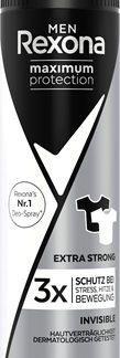 RexonaMaximum Protection Invisible antitraspirante contro la sudorazione eccessiva per uomo Extra Strong 150 ml