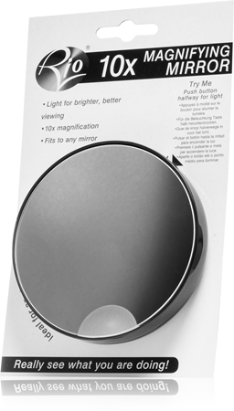 RIO10x Magnifying Mirror specchietto ingranditore con ventose 1 pz