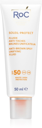 RoCSoleil Protect Anti Brown Spots Unifying Fluid lezione protettiva leggera contro le macchie della pelle SPF 5050 ml