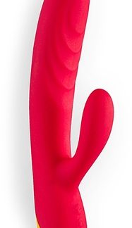 ROMPJazz Rabbit vibratore con stimolatore clitorideo Red 21 cm