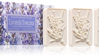 Saponificio Artigianale FiorentinoTuscan Lavender Set set di saponi solidi con aroma di lavanda 3× 125 g