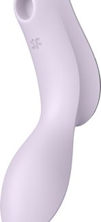 SatisfyerCurvy TRINITY 2 vibratore con stimolatore clitorideo violet 16,8 cm