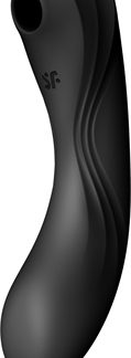 SatisfyerCurvy TRINITY 4 vibratore con stimolatore clitorideo black 17 cm