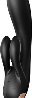 SatisfyerDouble Flex vibratore con stimolatore clitorideo Black 20 cm