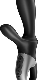 SatisfyerHEAT CLIMAX + vibratore con stimolatore del perineo 20,5 cm