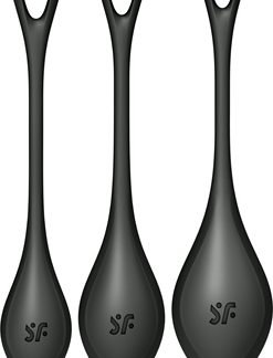 SatisfyerYONI POWER 2 TRAINING pesi vaginali Black 3 pz