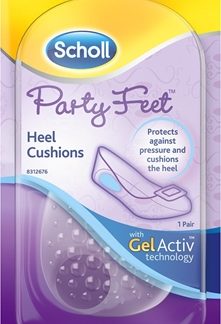 SchollParty Feet Heel Cushions cuscinetti in gel per il calcagno 1 paio