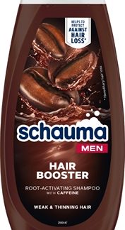 SchwarzkopfSchauma Hair Booster shampoo alla caffeina uomo 400 ml
