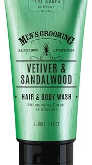 Scottish Fine SoapsMen’s Grooming Vetiver & Sandalwood gel detergente per corpo e capelli per uomo 200 ml