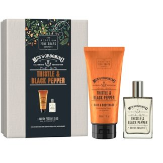 Scottish Fine SoapsThistle & Black Pepper Luxury Festive Duo confezione regalo per uomo