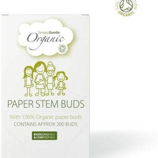 Simply GentleOrganic Paper Stem Buds bastoncini cotonati 200 pz