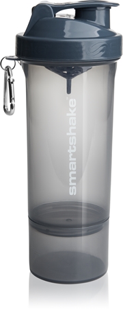 SmartshakeSlim shaker per lo sport + recipiente colore Stormy Grey 800 ml
