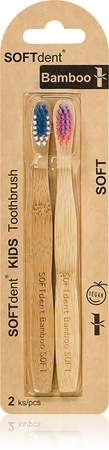 SOFTdentBamboo Kids spazzolino da denti in bambù per bambini 2 pz