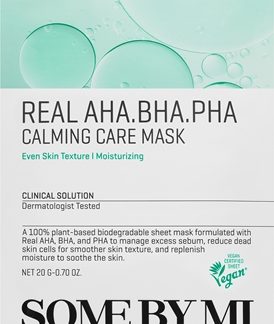 Some By MiClinical Solution AHA∙BHA∙PHA Calming Care Mask maschera lenitiva in tessuto per pelli problematiche20 g