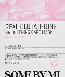 Some By MiClinical Solution Glutathione Brightening Care Mask maschera viso illuminante in tessuto per unificare il tono della pelle20 g