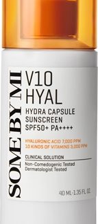 Some By MiV10 Hyal Hydra Capsule Sunscreen crema protettiva per pelli sensibili e intolleranti SPF 50+40 ml