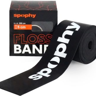 SpophyFlossband dispositivo medico fascia elastica compressiva colore Black, 5 cm x 2 m 1 pz