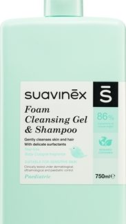 SuavinexFoam Cleansing Gel & Shampoo shampoo mousse per neonati Baby Cologne 750 ml